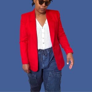 Worthington Blazer Vintage Longline Boyfriend Sports Coat